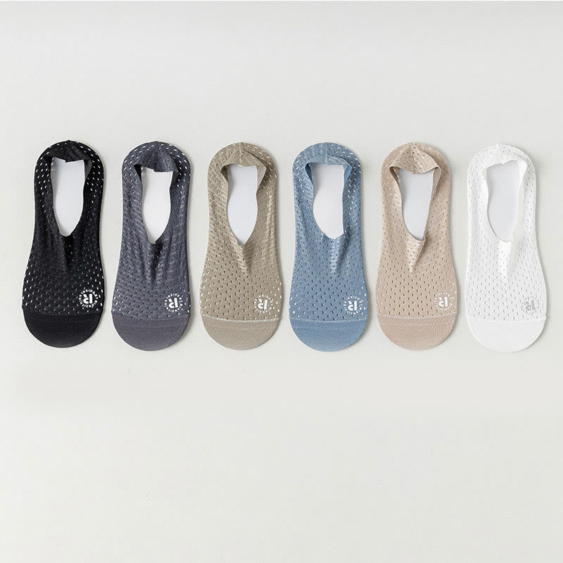 Solid Color Mesh No Show Socks(6 Pairs) - image 8