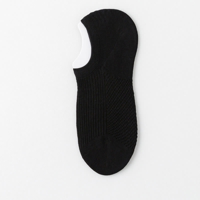 Cotton Breathable No Show Socks(6 Pairs) - Black - EU39-44(US6-10) - image 10