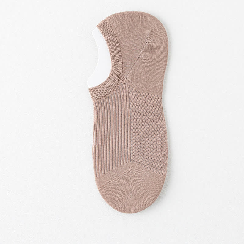 Cotton Breathable No Show Socks(6 Pairs) - Khaki - EU39-44(US6-10) - image 11