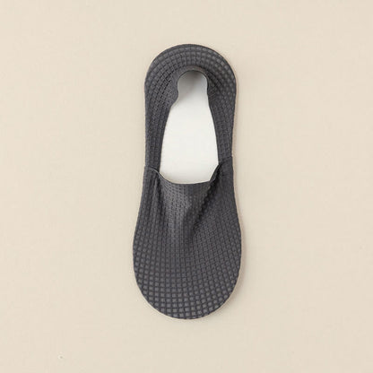 Waffle No Show Socks(7 Pairs) - Dark Grey - EU39-44(US6-10) - image 11