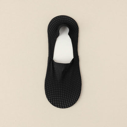 Waffle No Show Socks(7 Pairs) - Black - EU39-44(US6-10) - image 13