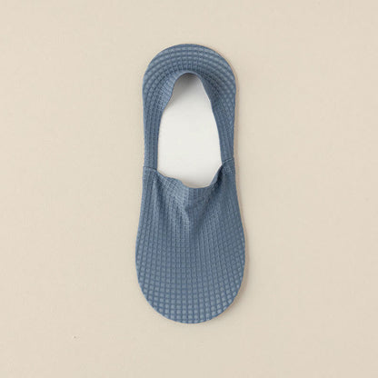 Waffle No Show Socks(7 Pairs) - Blue - EU39-44(US6-10) - image 9