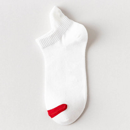 Plus Size Multicolor Mesh Ankle Compression Socks(10 Pairs) - White - EU39-44(US6-10) - image 3