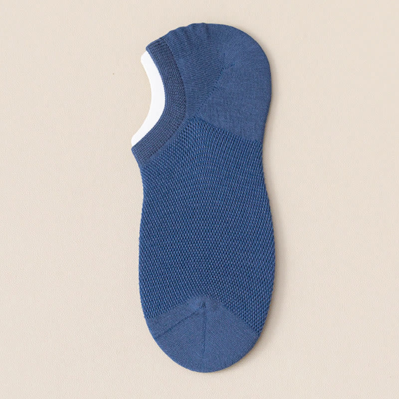 Sweat Wicking No Show Socks(7 Pairs) - Blue - EU38-44(US5-10) - image 9