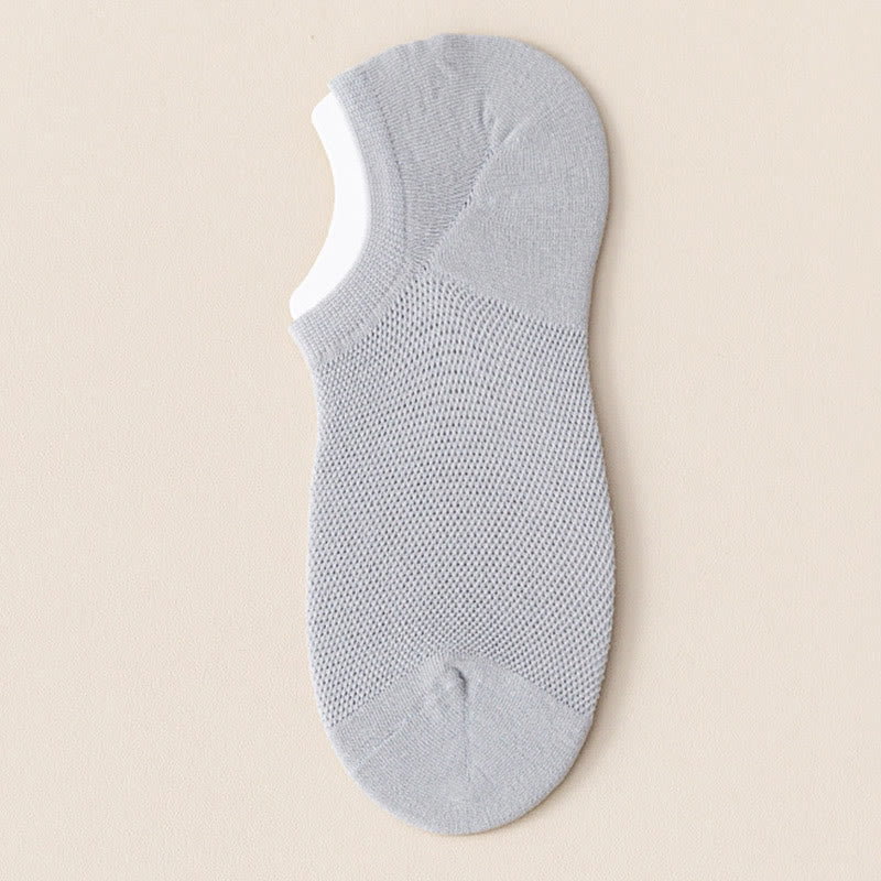 Sweat Wicking No Show Socks(7 Pairs) - Light Gray - EU38-44(US5-10) - image 12
