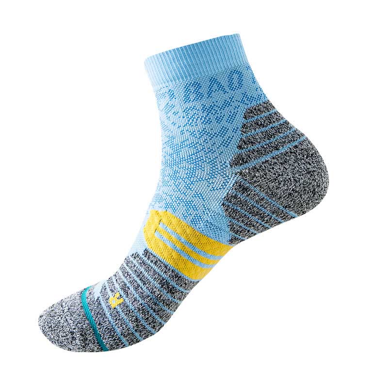 Plus Size Quick Drying Ankle Compression Socks(3 Pairs) - Light Blue - EU40-44(US7-10) - image 10