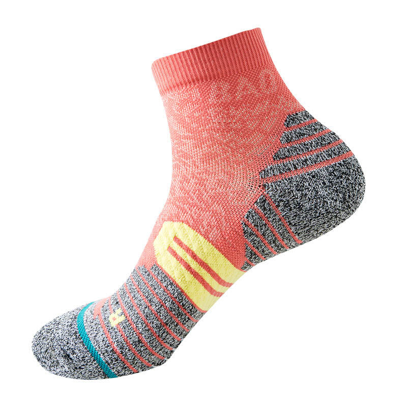 Plus Size Quick Drying Ankle Compression Socks(3 Pairs) - Red - EU40-44(US7-10) - image 8