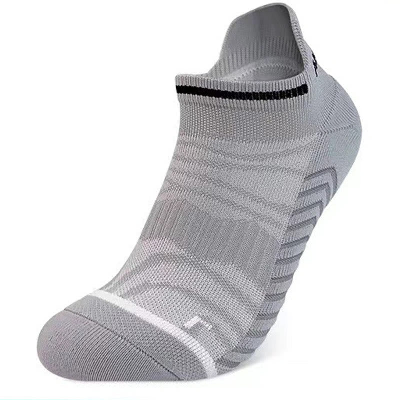Plus Size Marathon Ankle Compression Socks(8 Pairs) - Grey - EU40-45(US7-11) - image 13