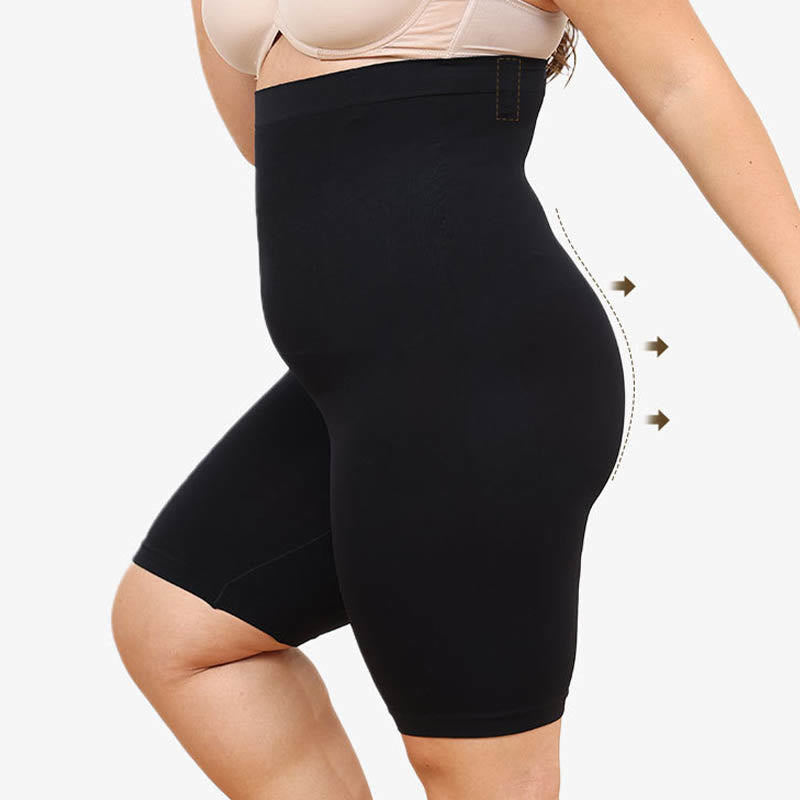 Plus Size High Waist Compression Shorts - image 6