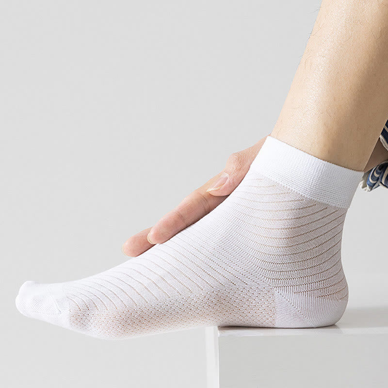 Ice Silk Quarter Socks(5 Pairs) - image 2