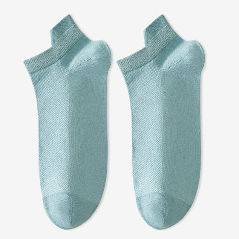 Soft Cotton Ankle Socks(6 Pairs) - Sky Blue - EU38-45(US5-11) - image 9