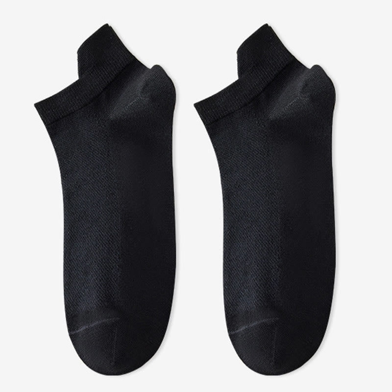 Soft Cotton Ankle Socks(6 Pairs) - Black - EU38-45(US5-11) - image 7