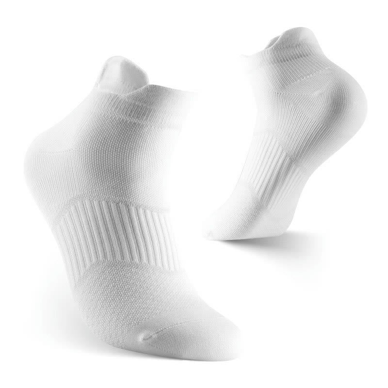 Plus Size Fitness Quick Dry Ankle Compression Socks(8 Pairs) - White - EU37-45(US4-11) - image 1