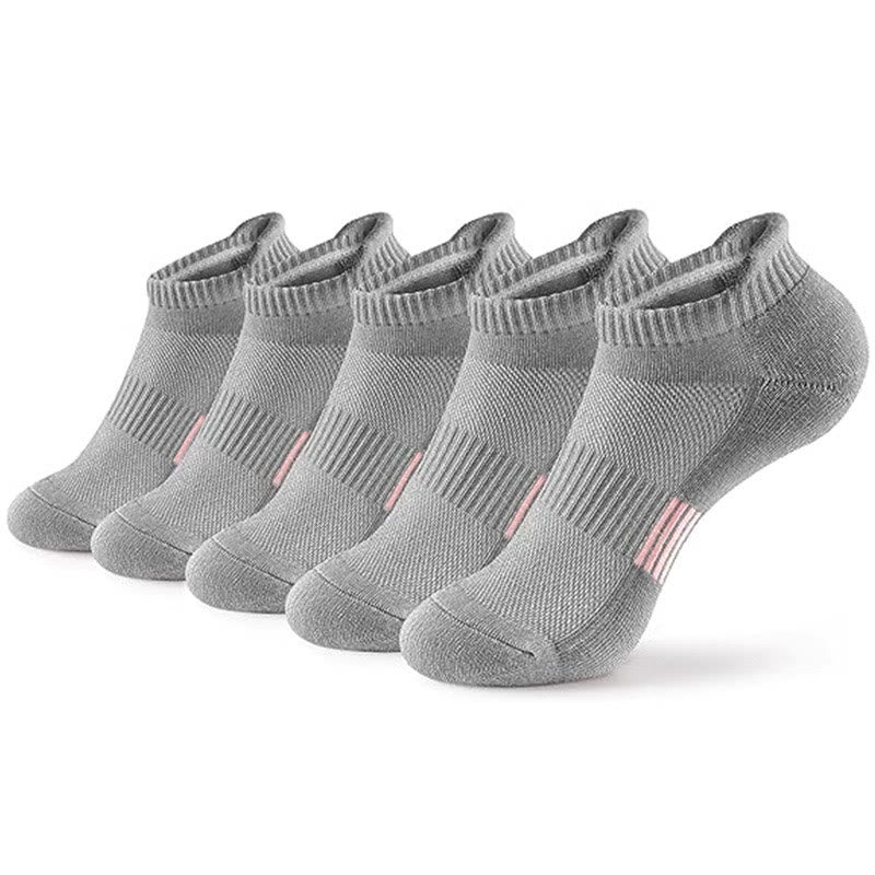 Solid Color Casual Ankle Socks(15 Pairs) - Grey - EU37-45(US4-11) - image 2