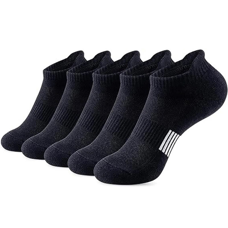 Solid Color Casual Ankle Socks(15 Pairs) - Black - EU37-45(US4-11) - image 3