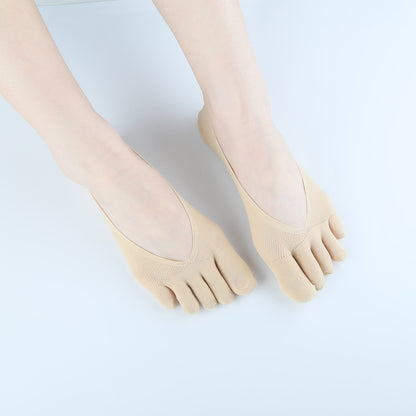 Moisture Wicking Alignment Socks(5 Pairs) - Nude - EU36-40(US3-7) - image 1