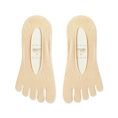 Ice Silk Alignment Socks(5 Pairs) - Nude - EU36-40(US3-7) - image 11