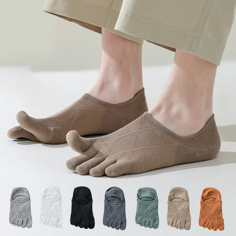 Diamond Lattice Alignment Socks(7 Pairs) - Multicolor - EU39-44(US6-10) - image 0