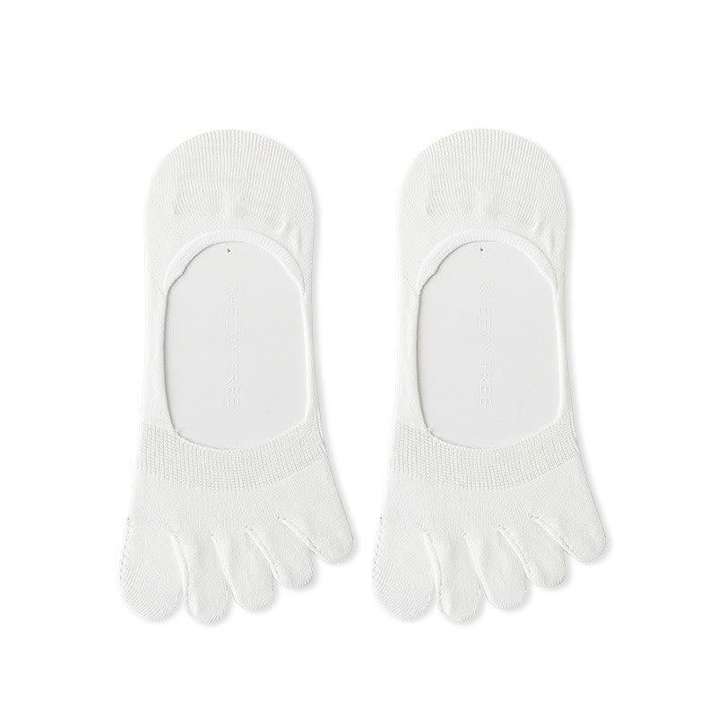 Solid Color Alignment Socks(4 Pairs) - White - EU39-43(US6-9) - image 9