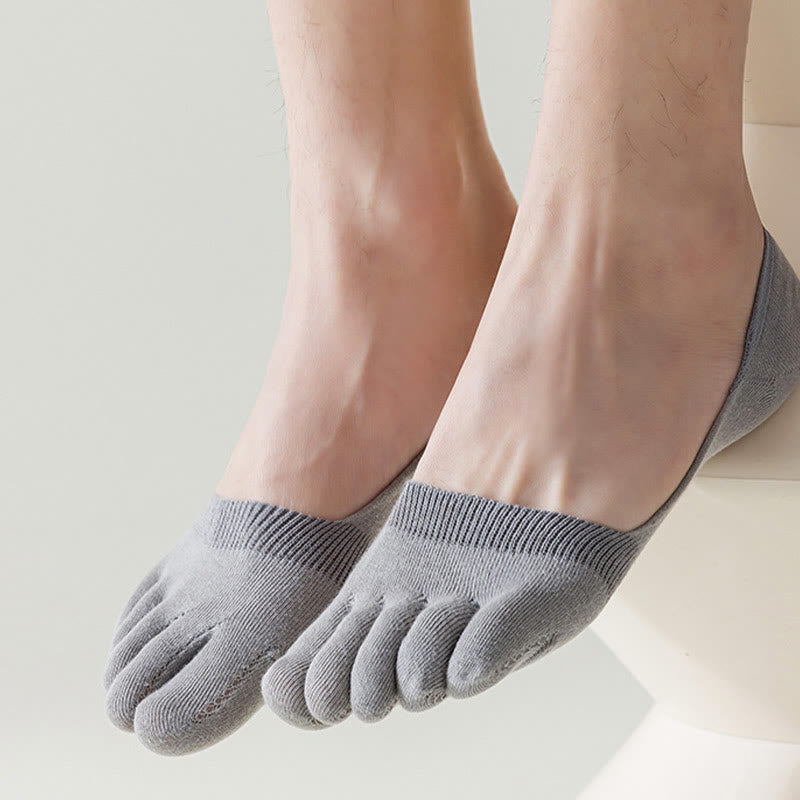 Solid Color Alignment Socks(4 Pairs) - image 5