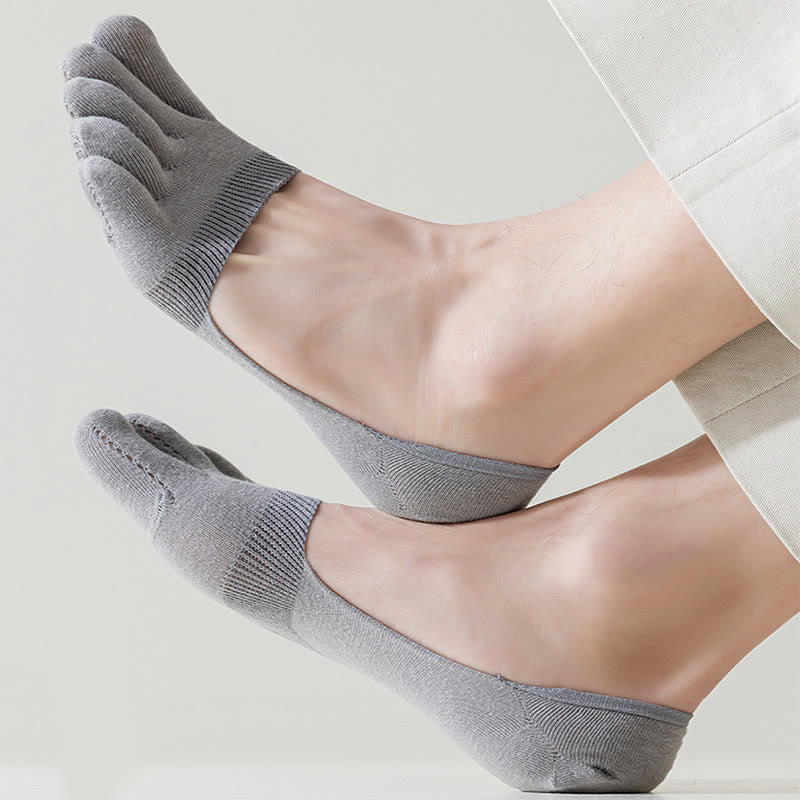 Solid Color Alignment Socks(4 Pairs) - image 7