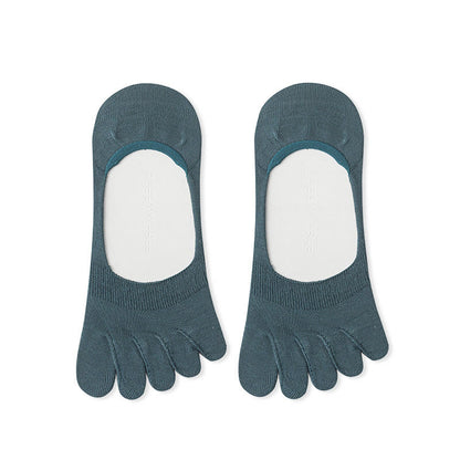 Solid Color Alignment Socks(4 Pairs) - Lake Blue - EU39-43(US6-9) - image 12