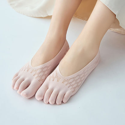 Anti Slip Alignment Socks(5 Pairs) - Pink - EU36-40(US3-7) - image 11