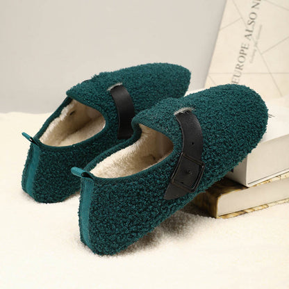 Plus Size Fashion Buckle Slipper Socks - image 1