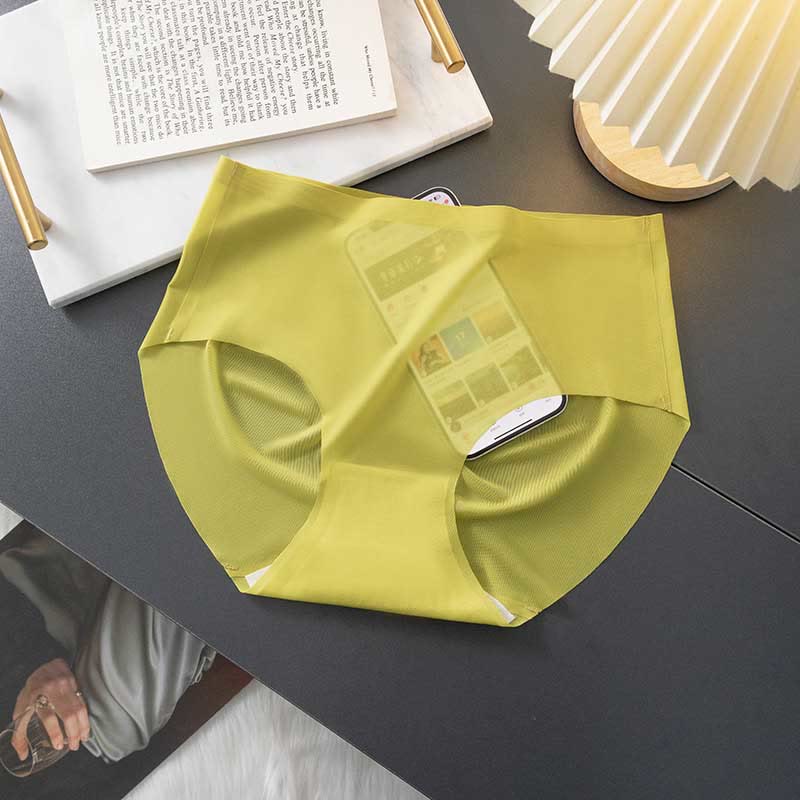 Seamless Thin Panty(3 Packs) - Green - XL - image 5