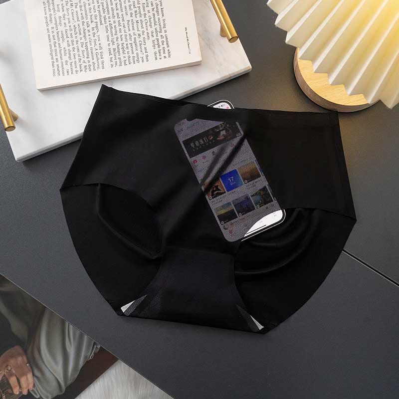 Seamless Thin Panty(3 Packs) - Black - XL - image 7