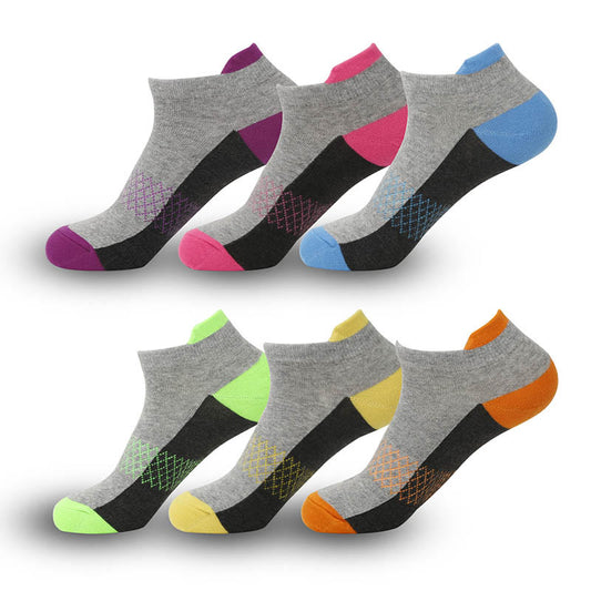 Plus Size Outdoor Activities Ankle Compression Socks(6 Pairs) - Multicolor - EU36-44(US3-10) - image 0
