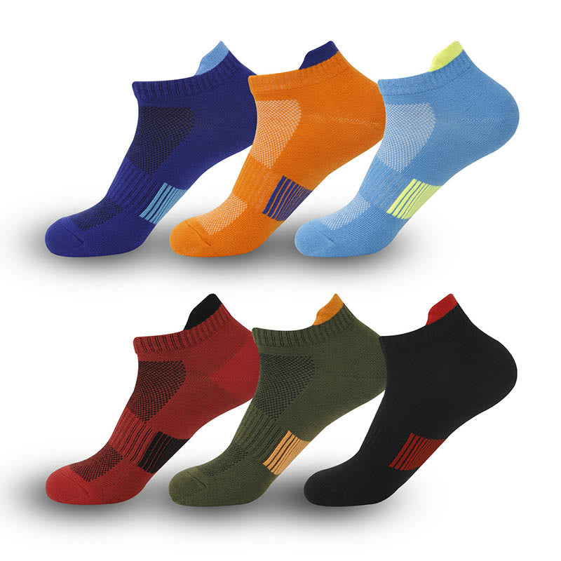 Plus Size Upgrade Sports Ankle Compression Socks(6 Pairs) - Multicolor - EU36-44(US3-10) - image 0