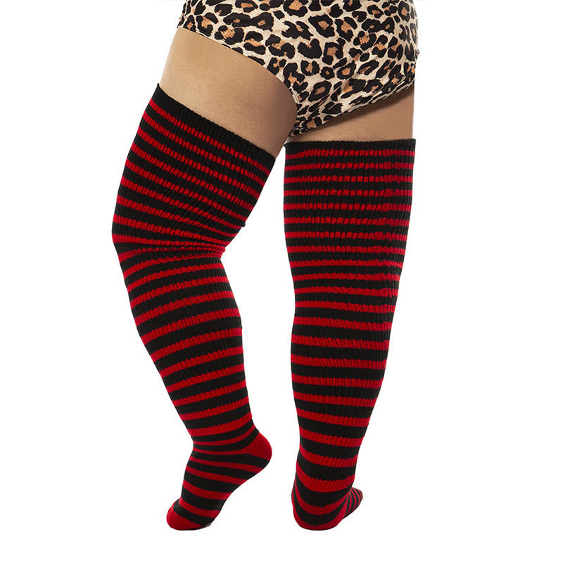 Plus Size Halloween Thigh High Knee Socks - image 5
