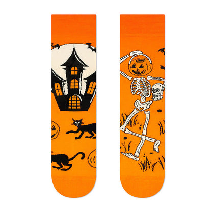 Plus Size New Halloween Crew Socks(4 Pairs) - image 6