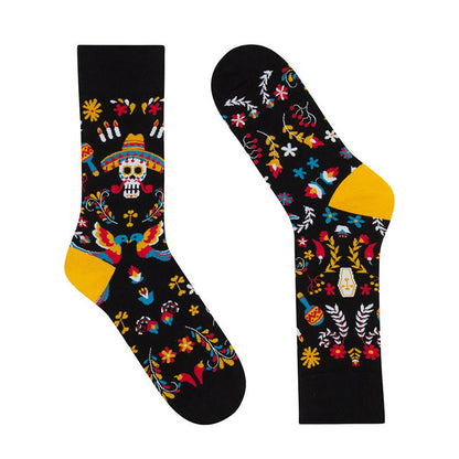 Plus Size Dancing Skeleton Crew Socks(4 Pairs) - image 4