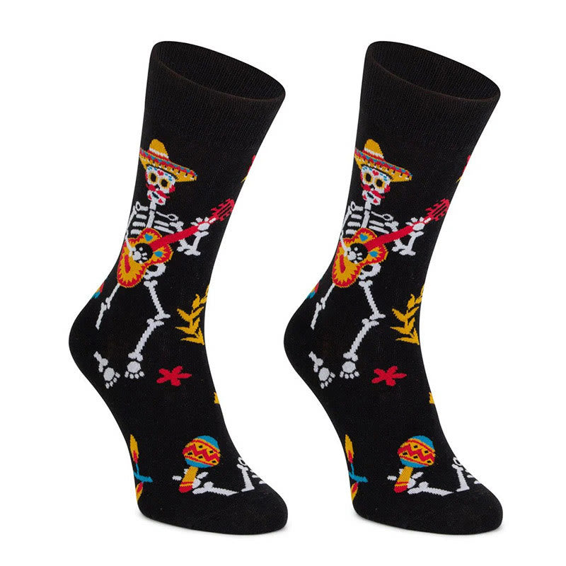 Dancing Skeleton Crew Socks(4 Pairs) - image 2