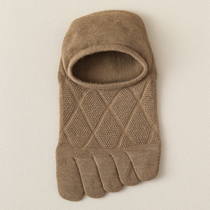 Diamond Lattice Alignment Socks(7 Pairs) - Khaki - EU39-44(US6-10) - image 9