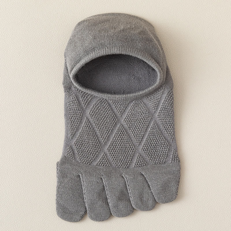 Diamond Lattice Alignment Socks(7 Pairs) - Light Gray - EU39-44(US6-10) - image 8