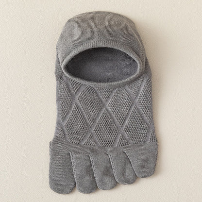 Diamond Lattice Alignment Socks(7 Pairs) - Light Gray - EU39-44(US6-10) - image 8