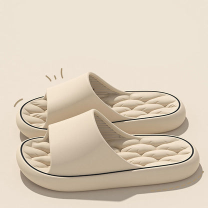 Plus Size Vent Holes Slides - Khaki - XL - image 3