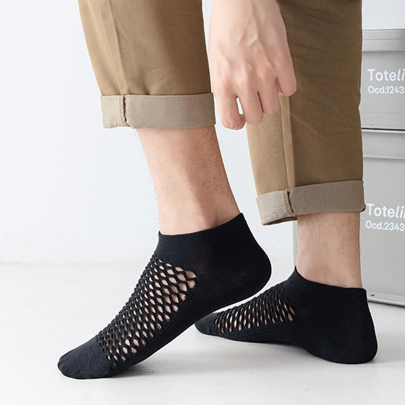 Mesh Solid Color Soft Ankle Socks(10 Pairs) - image 4