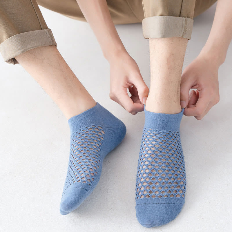 Mesh Solid Color Soft Ankle Socks(10 Pairs) - image 7