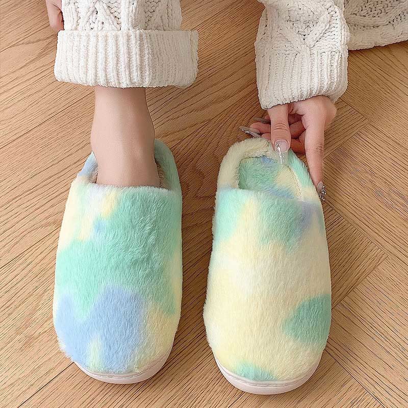 Plus Size Gradient Slippers - Green - US 10-11 - image 3