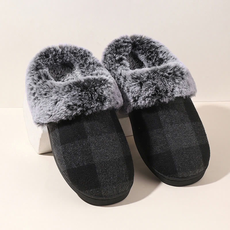 Plus Size Grid Slippers - Dark Grey - EU44-45(US10-11) - image 7