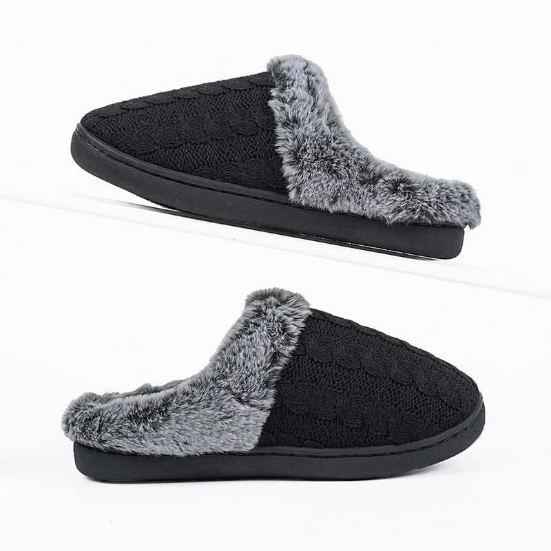 Plus Size Anti Slip Slippers - Black - 2XL - image 10