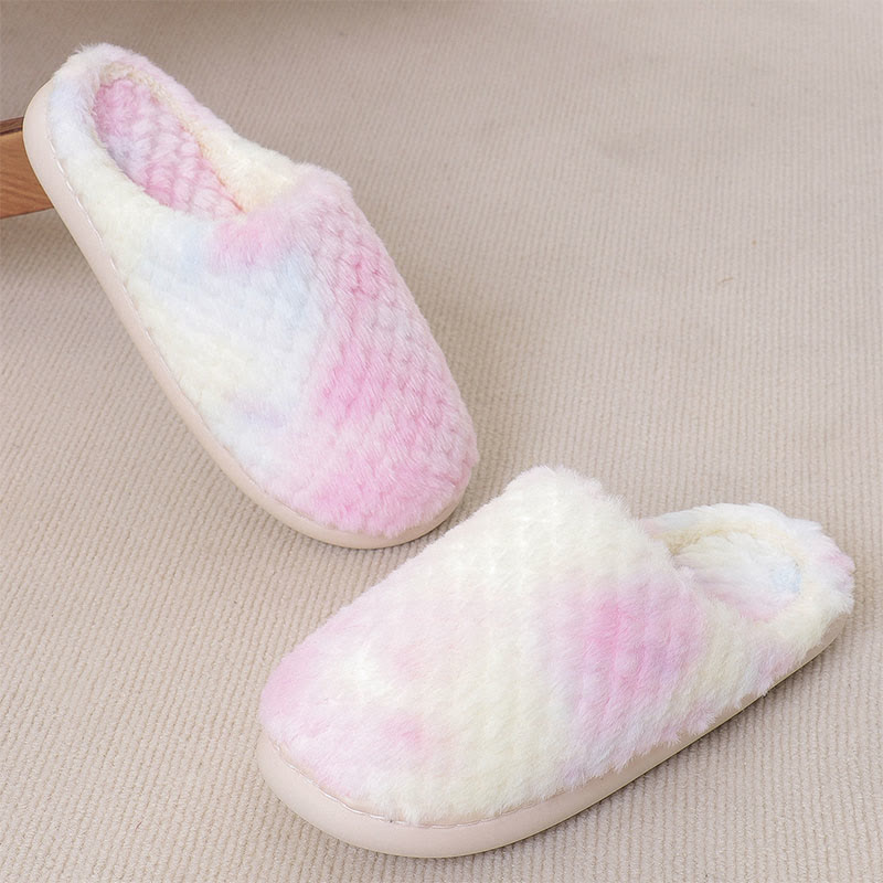 Plus Size Tie Dye Slippers - Pink - US 10-11 - image 10