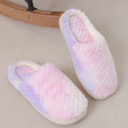 Plus Size Tie Dye Slippers - Purple - US 10-11 - image 11