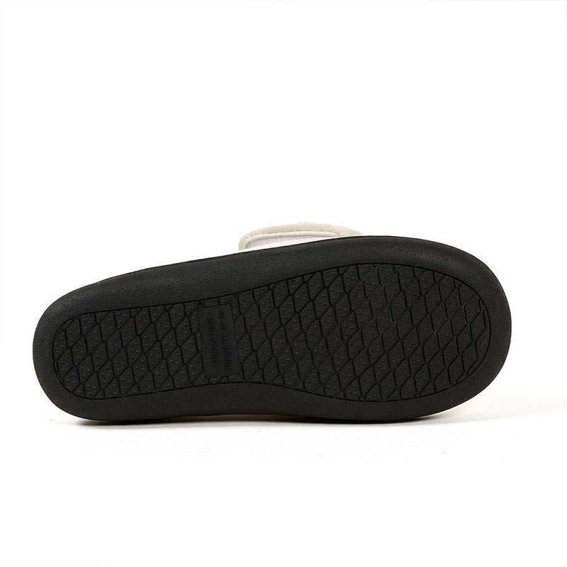 Plus Size Solid Color Thick Sole Slipper Socks - image 9