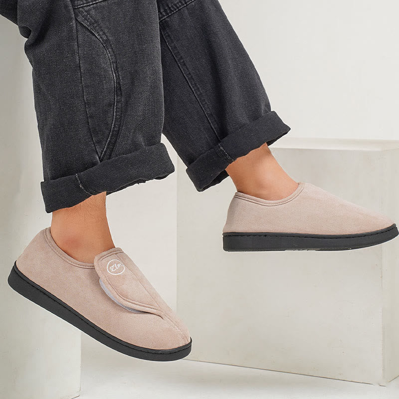 Plus Size Solid Color Thick Sole Slipper Socks - image 3