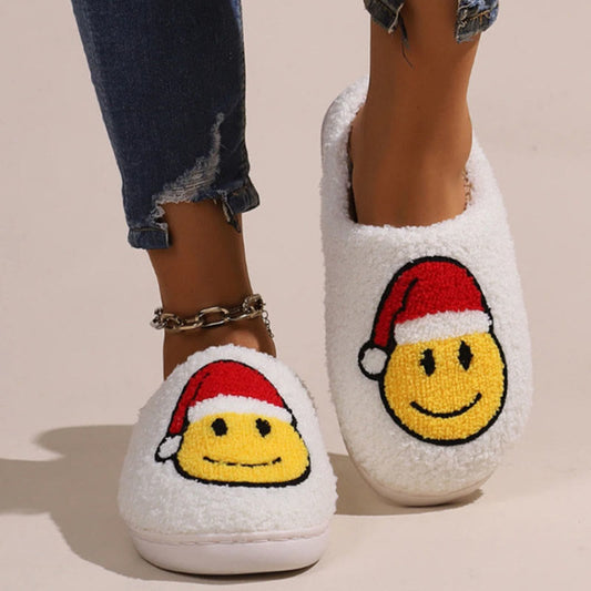 Plus Size Smiley Face Slippers - image 1